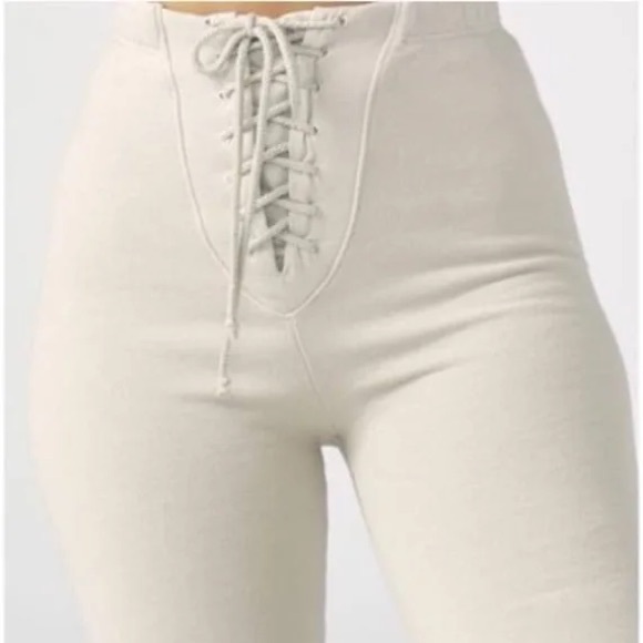 Joah Brown Lace up Jogger xs/s - Picture 2 of 4